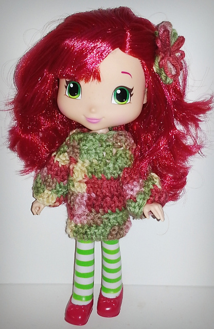 Large Strawberry Shortcake Long Sleeve Dress
