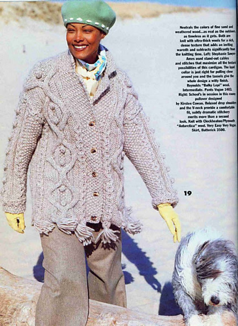 #19 Cable Texture Cardigan