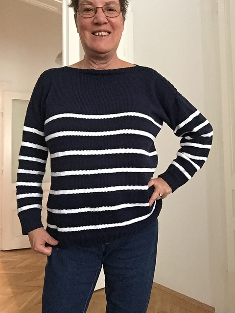216ss-03 French Striped Pullover