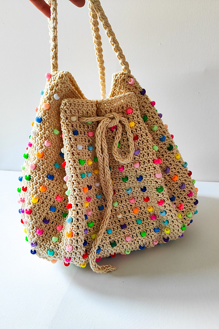 Beaded Bucket Bag