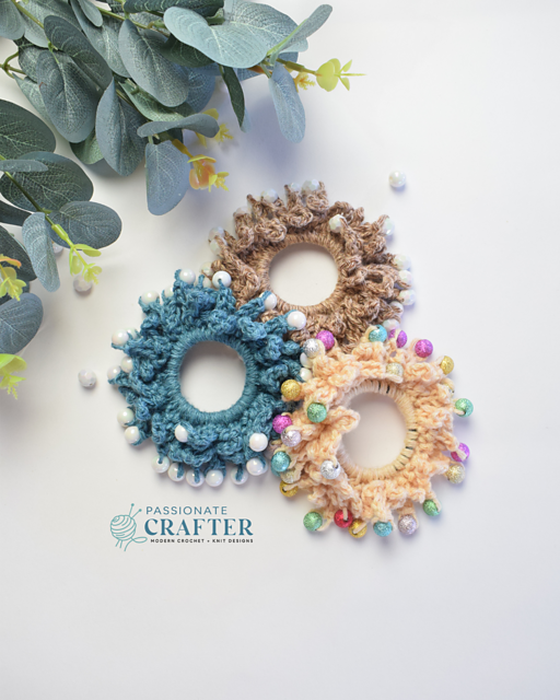 Beaded Boho Scrunchie