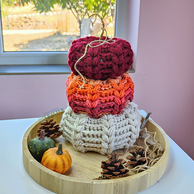 Flower Puff Pumpkin