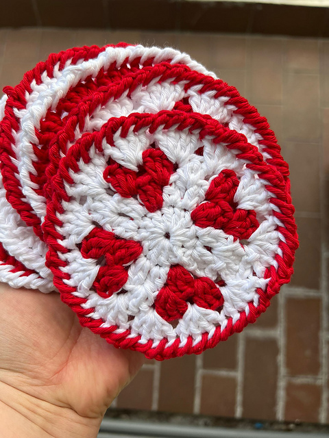 Heart coasters