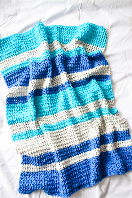 Skylines baby blanket