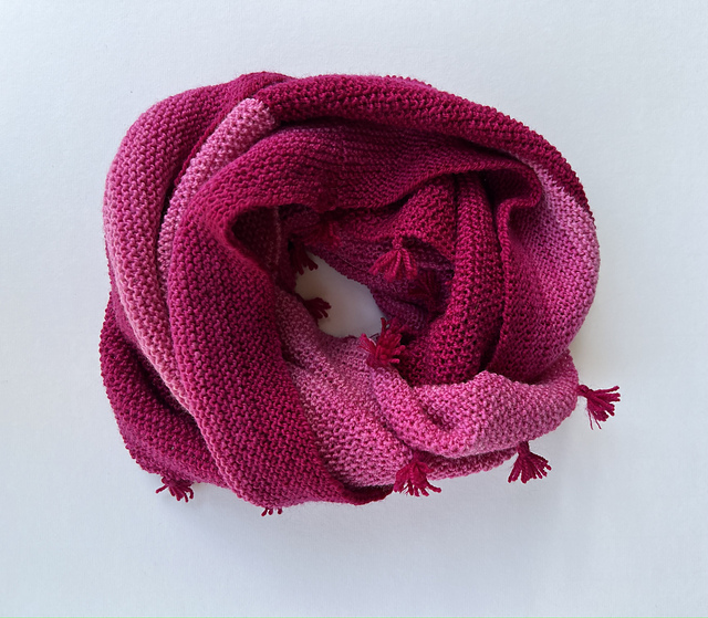 Ombre Blocks and Stripes Cowl