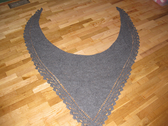 Feather Long Shawl