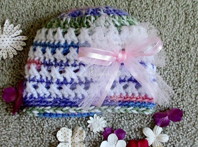 Preemie Baby Girl Cloche