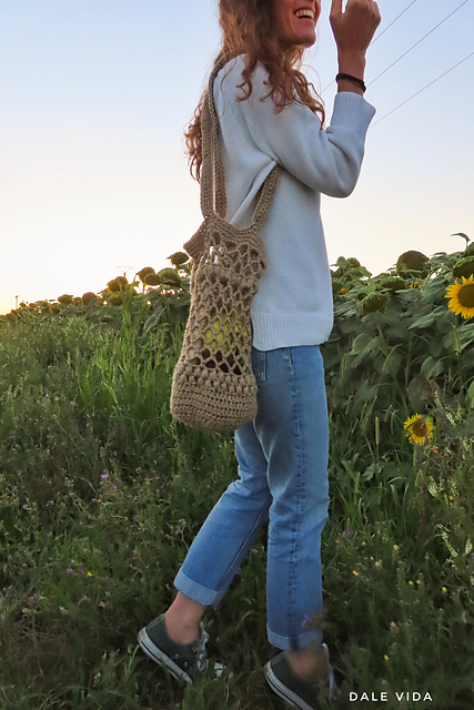Bolsa red de lino