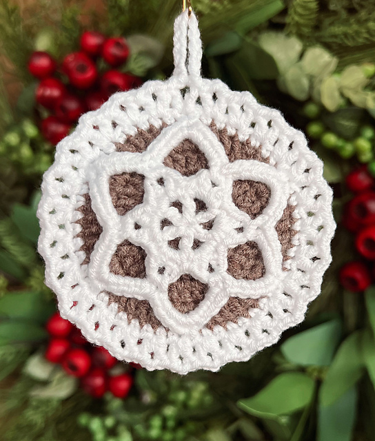 Boho Layered Snowflake Ornament