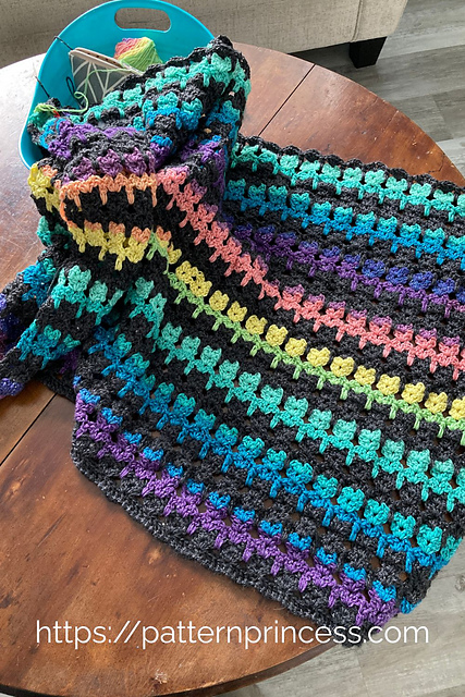 Galaxy Cat Stitch Blanket