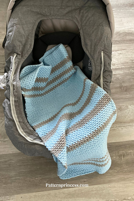 Treasured Moss Stitch Baby Blanket