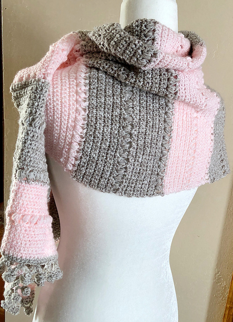 Bubbly Bobbles Rectangle Shawl