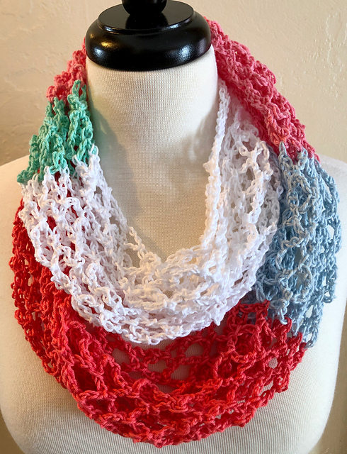 Rainbow Sorbet Infinity Scarf