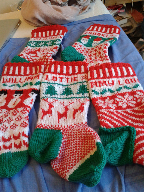 Design and Knit Fabulous Fair Isle Christmas Stockings