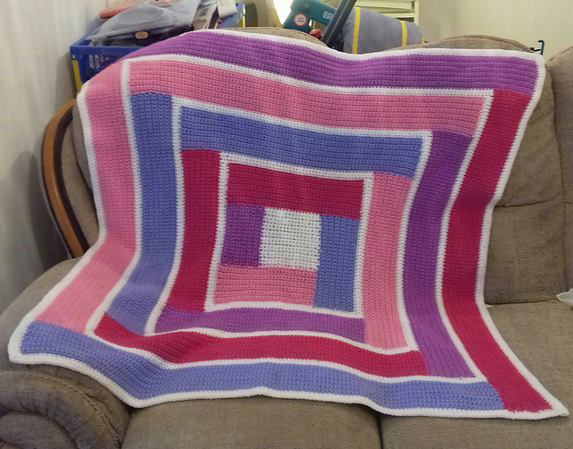 Log Cabin Baby Blanket