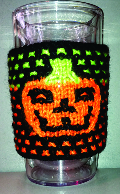 Jack-o-Lantern Cup Cozy