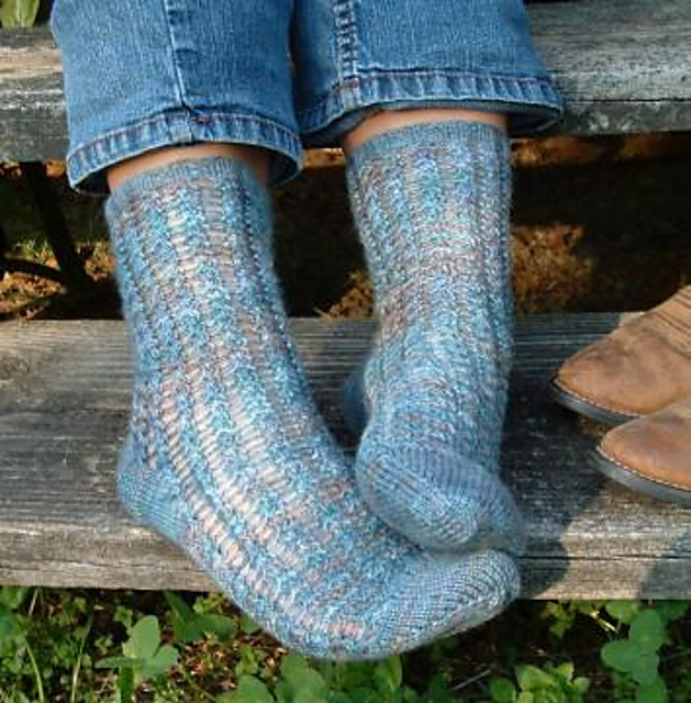 French Faux-Lace Socks