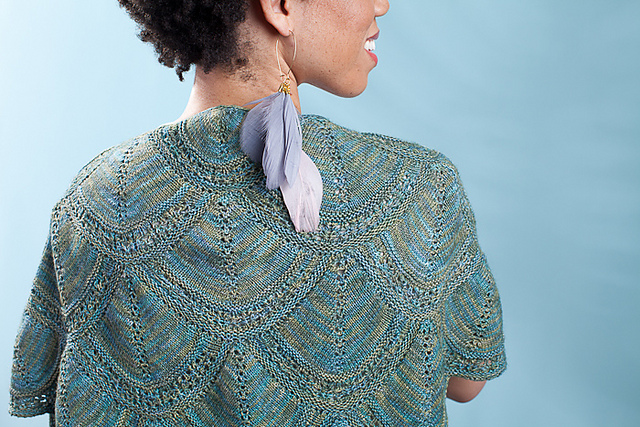 Ginkgo Counterpane Shawl