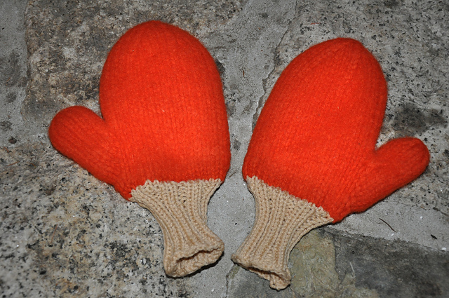 Basic Child's Felted Mittens