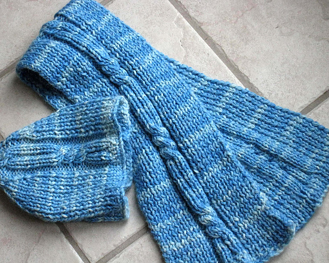 Alpaca Paint Hat and Scarf