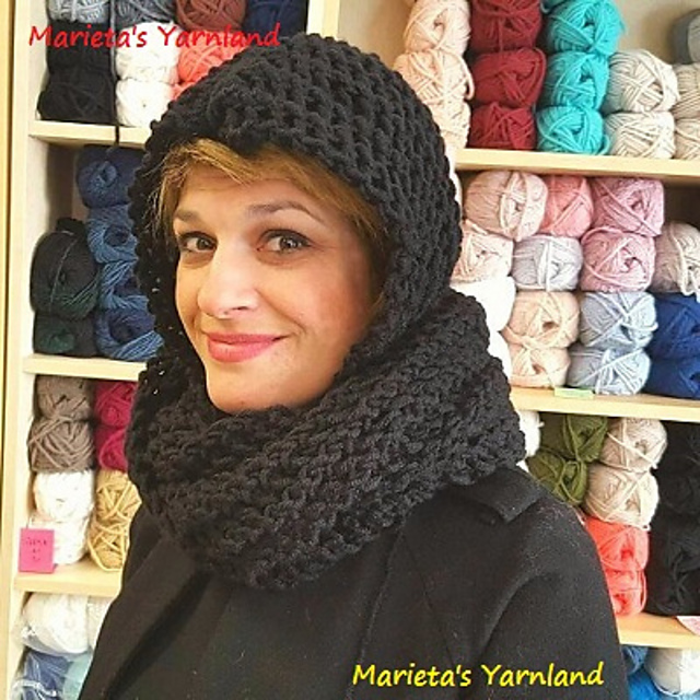 Puffy Hoody Scarf