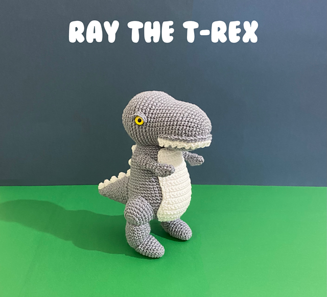 Dinosaur Ray the T-Rex Amigurumi