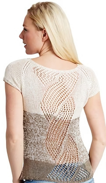 Silk Sweater with Back Eyelets BC2345