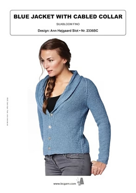 Jacket with Cabled Collar BC2336
