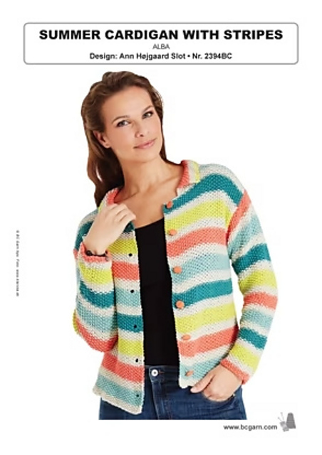 Summer Cardigan with Stripes BC2394