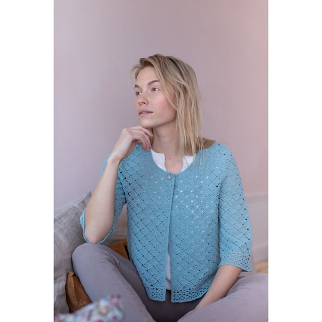 Women's crochet lace cardigan