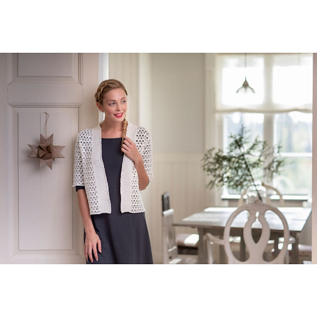 Women's crocheted lace cardigan