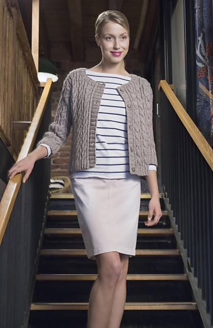 Woman's Cable Cardigan N021527