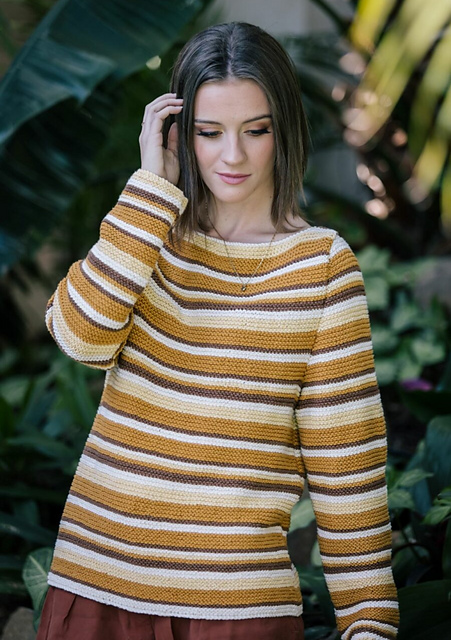 Basic Garter Stitch Pullover 7897