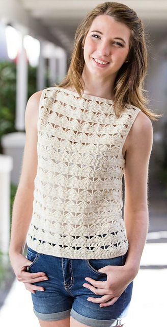Slash Neck Sleeveless Top 7583