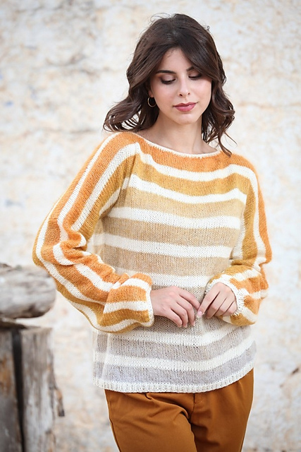 Luliane – Structured Sweater with Graphic Pattern