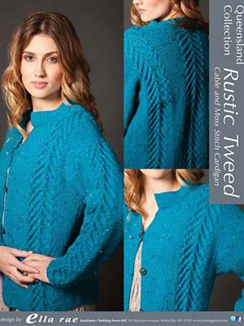 Cable & Moss Stitch Cardigan Q1008