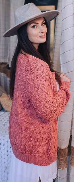 Waffle Stitch Cardigan