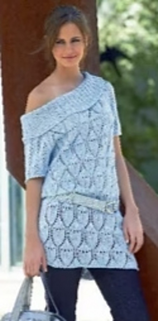 Long Raglan Sweater 6306