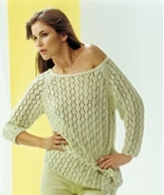 Sweater with Lace Pattern 6051