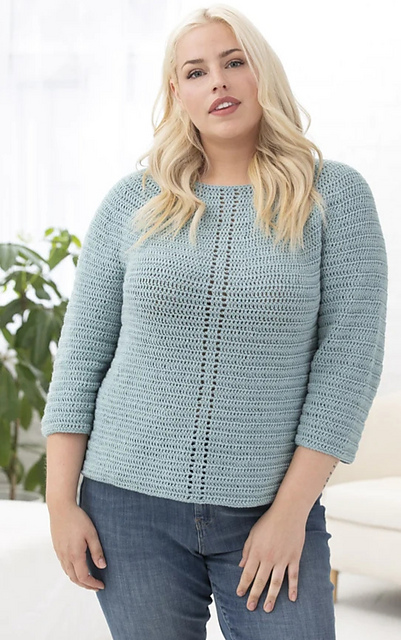 Light and Easy Pullover L80256c