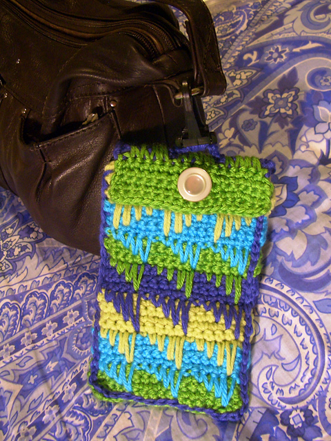 Diamond Spike Stitch Glasses Case