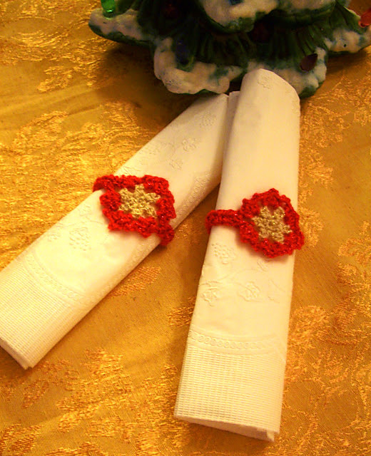 Simple Snowflake Napkin Rings
