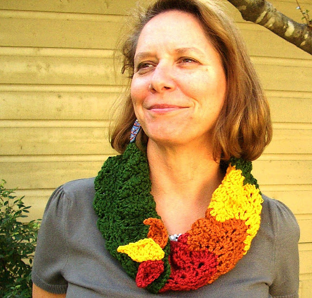Falling Leaves Ripple Cowl