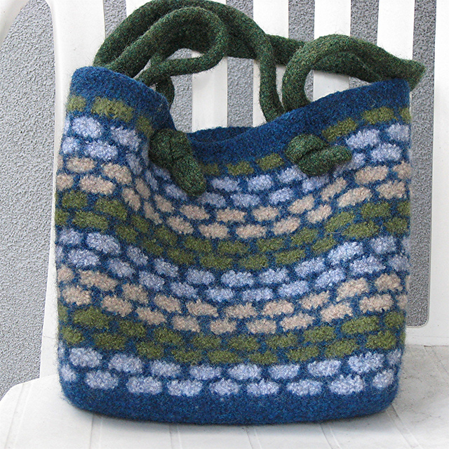 Felted Slip Stitch Tote