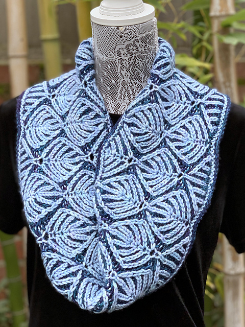 Leafy Origami Loop Cowl