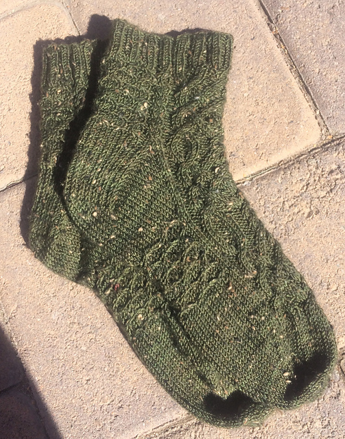 Aran and Honeycomb Socks