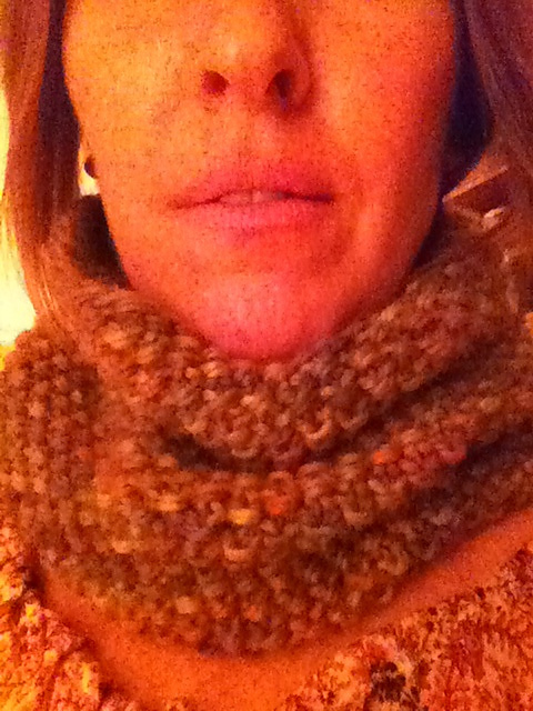 Seed Stitch Winter Cowl
