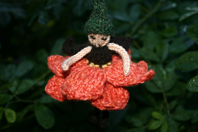 Chocolate Dahlia Flower Fairy