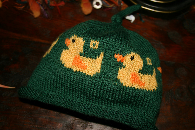 Oregon Ducklings In A Row Baby Hat