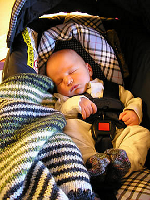 Striped Receiving Blanket